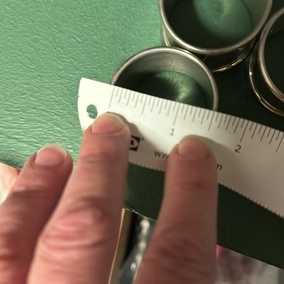 Stieff pewter napkin rings - set of 4 - Picture 5 of 6